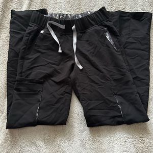 Figs Tema Performance Wide Leg Scrub Pants Black